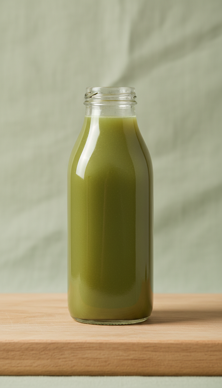 Cold-Pressed Green Juice Glass Bottle