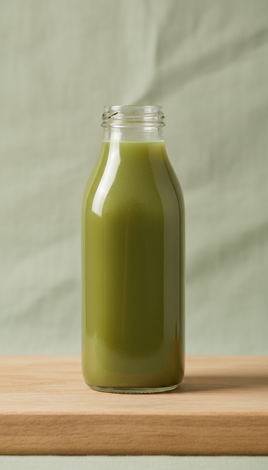 Cold-Pressed Green Juice Glass Bottle
